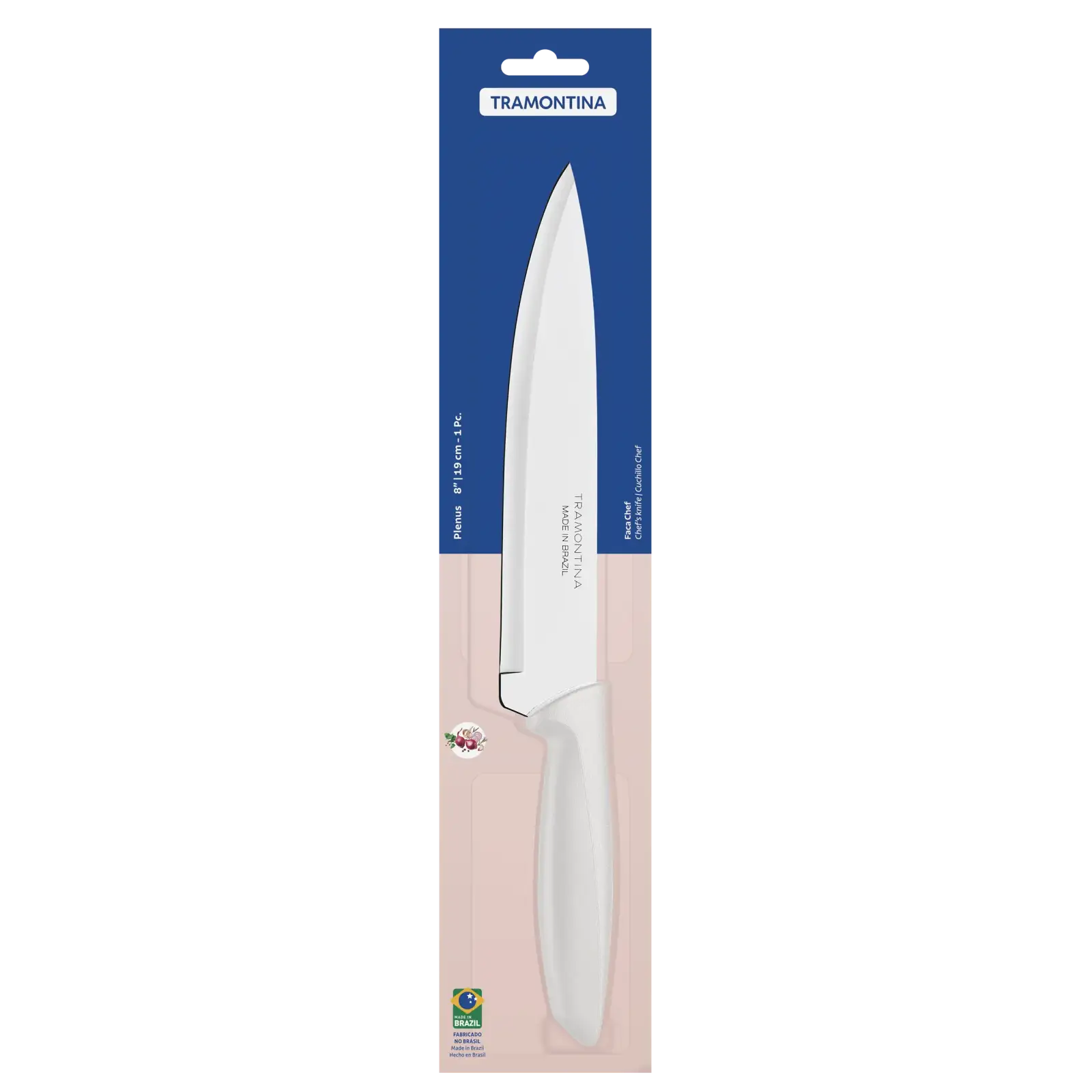 Нож TRAMONTINA PLENUS light grey Chef 203мм инд. блистер (23426/138) UA