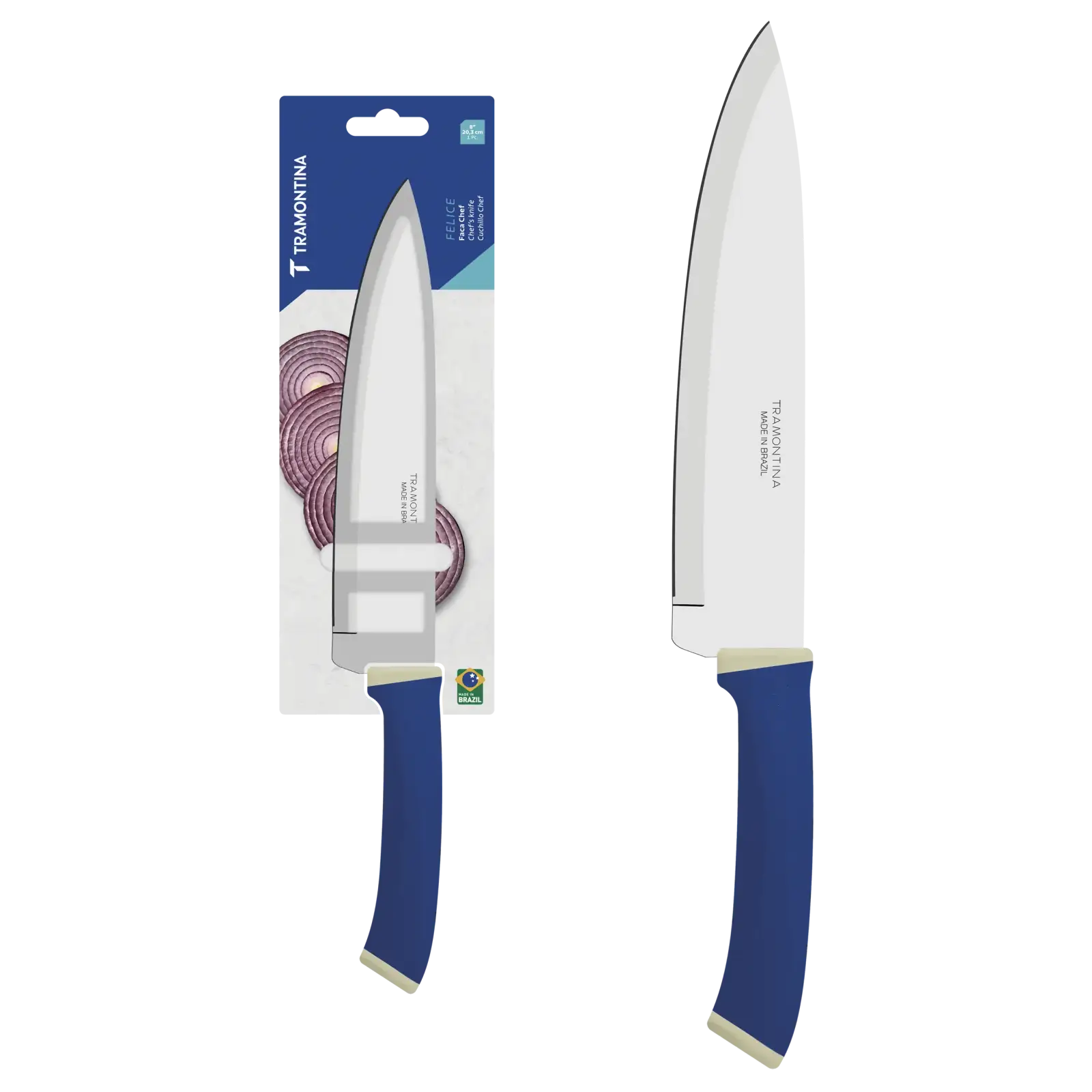 Ніж Chef Tramontina Felice blue, 203 мм UA