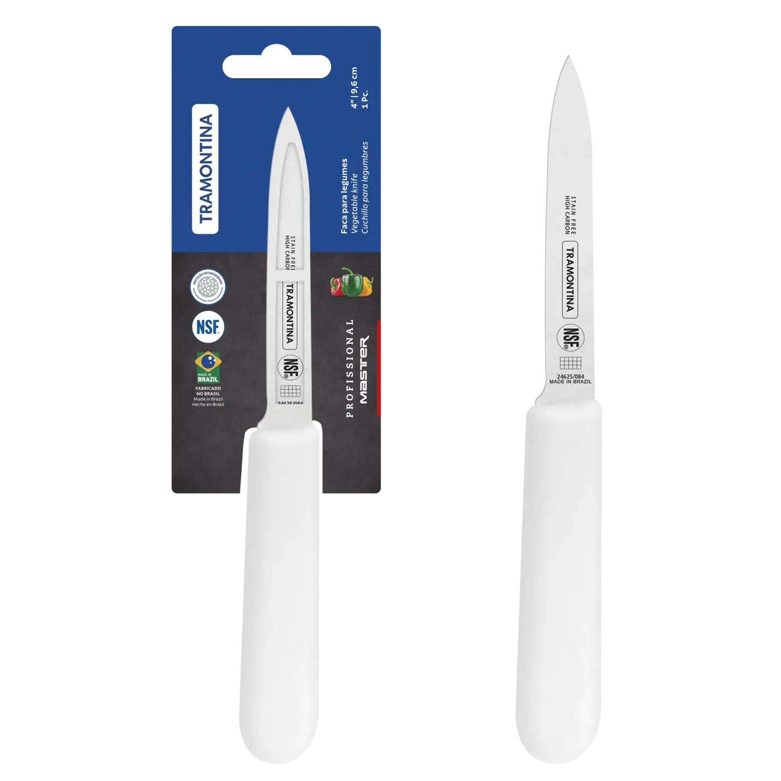 Ніж TRAMONTINA PROFISSIONAL MASTER white д/овощей 102мм інд. (24625/184) UA