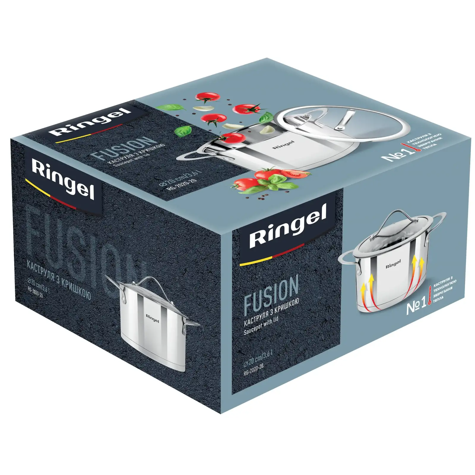 Кастрюля RINGEL Fusion 20 см 3.6л UA