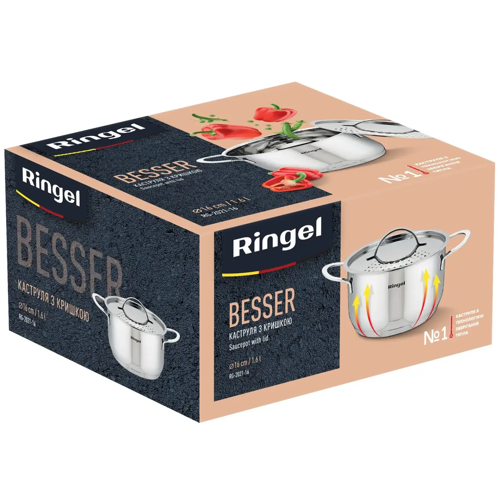 Каструля RINGEL Besser (1.6 л) 16 см UA
