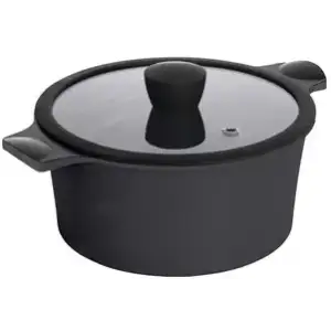 Кастрюля RINGEL Zitrone Black 2.5л 20 см RG-2108-20 BL** UA