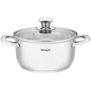 Кастрюля Ringel Grey line (4.2 л) 22 см UA