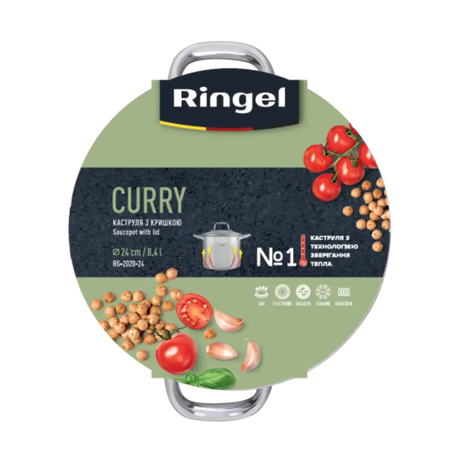 Каструля Ringel Curry (8.4 л) 24 см UA