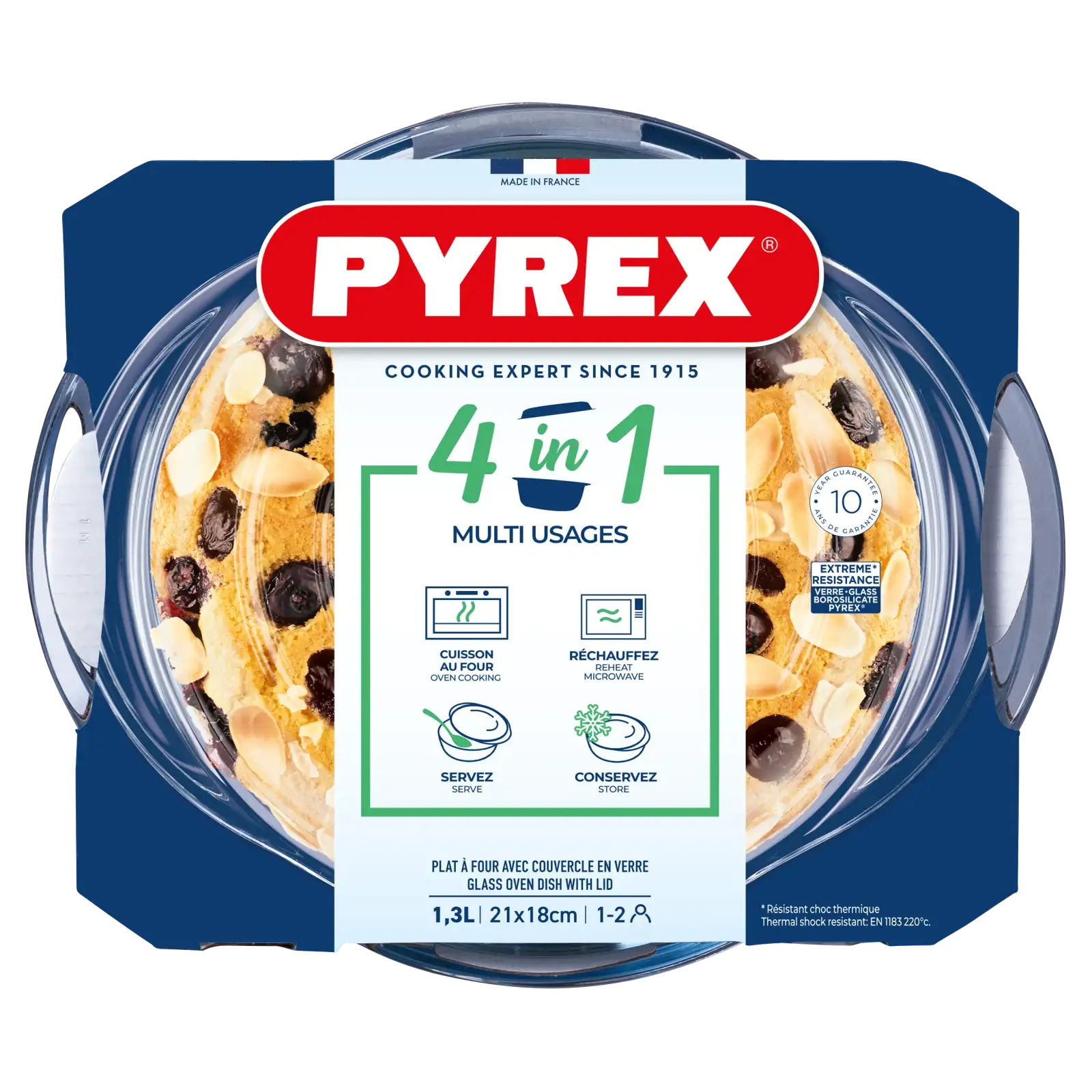 Каструля з кришкою Pyrex, 1.3 л UA