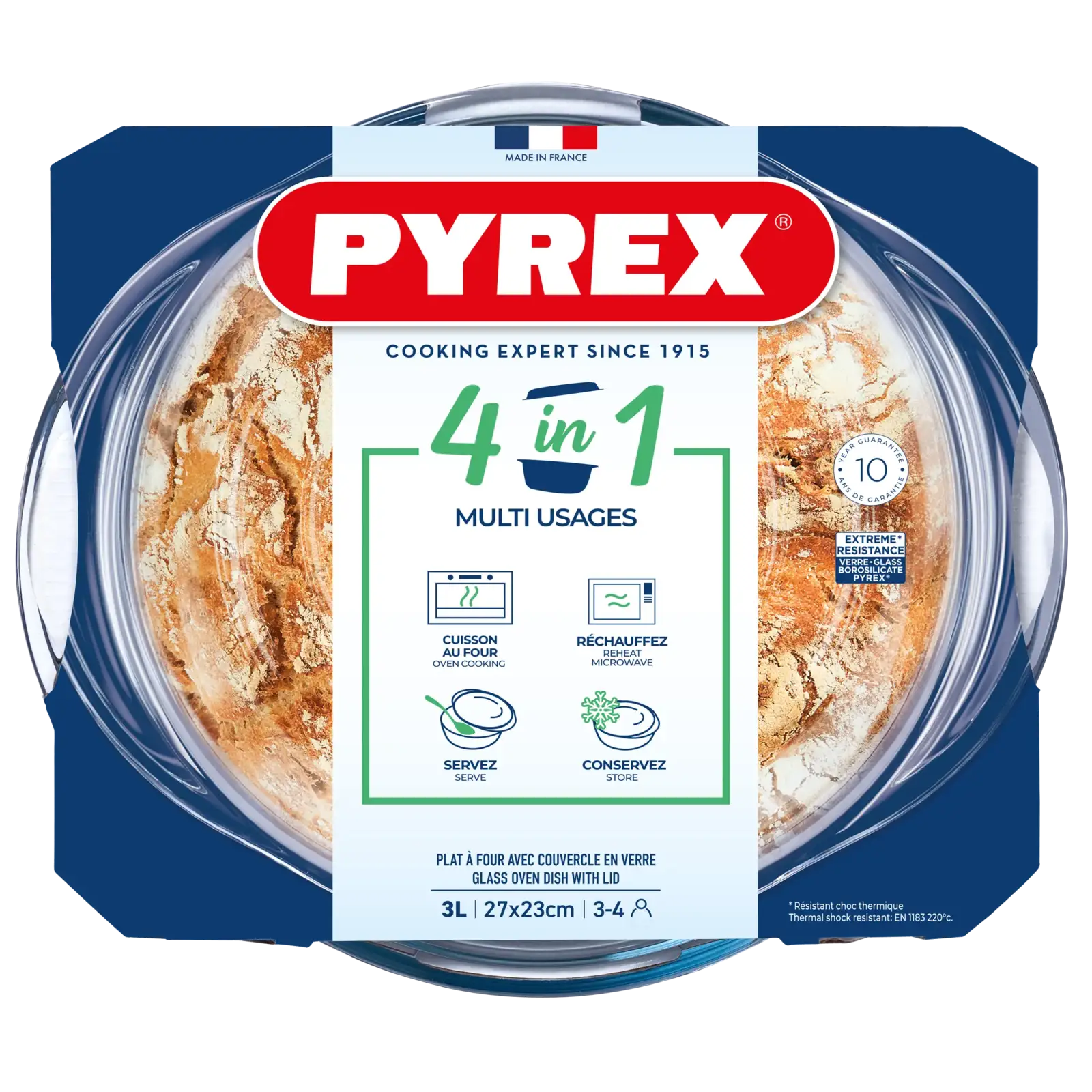 Каструля з кришкою Pyrex, 3 л UA