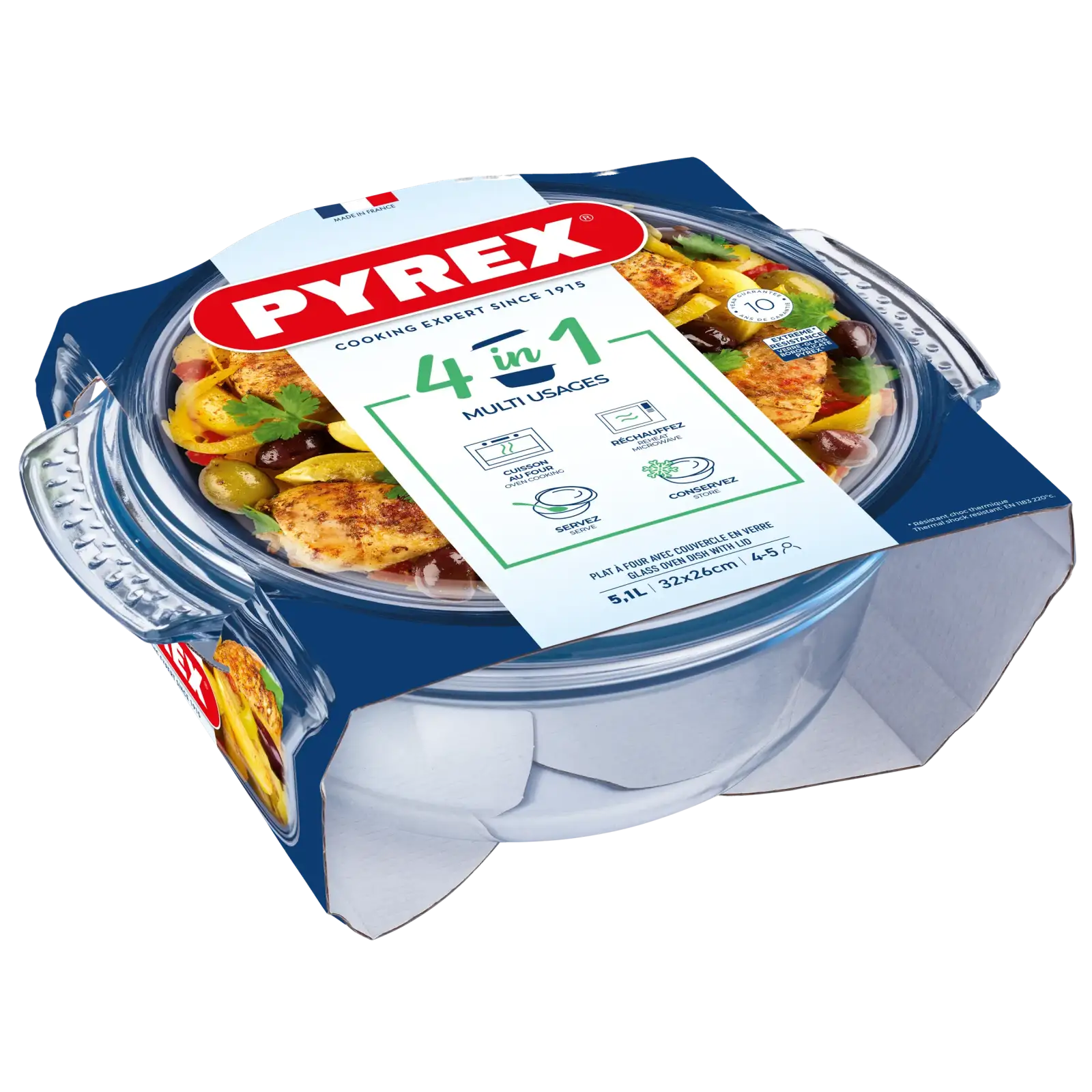 Каструля з кришкою Pyrex, 5.1 л UA