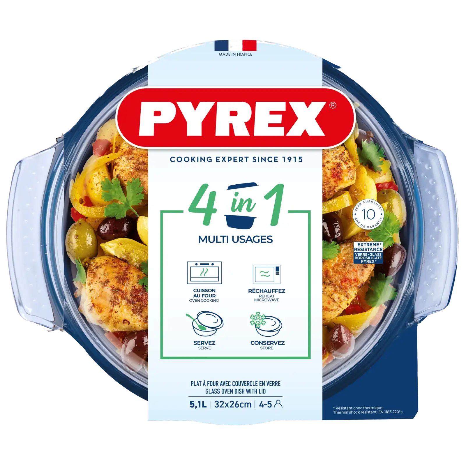 Каструля з кришкою Pyrex, 5.1 л UA