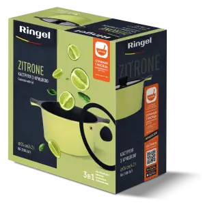 Кастрюля RINGEL Zitrone (4.2 л) 24 см RG-2108-24/1 UA