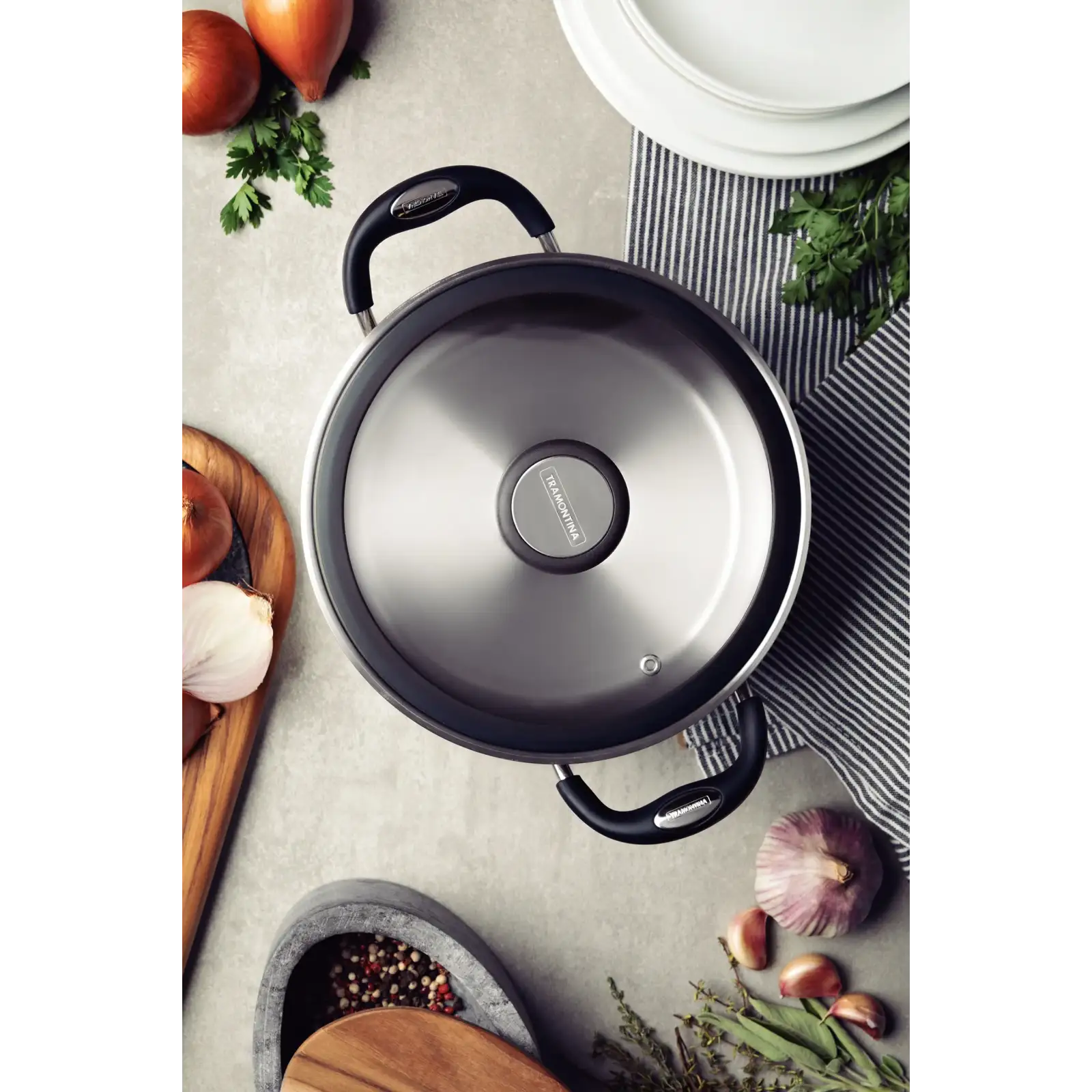 Кастрюля Tramontina Solar silicone (2.8 л) 20 см UA