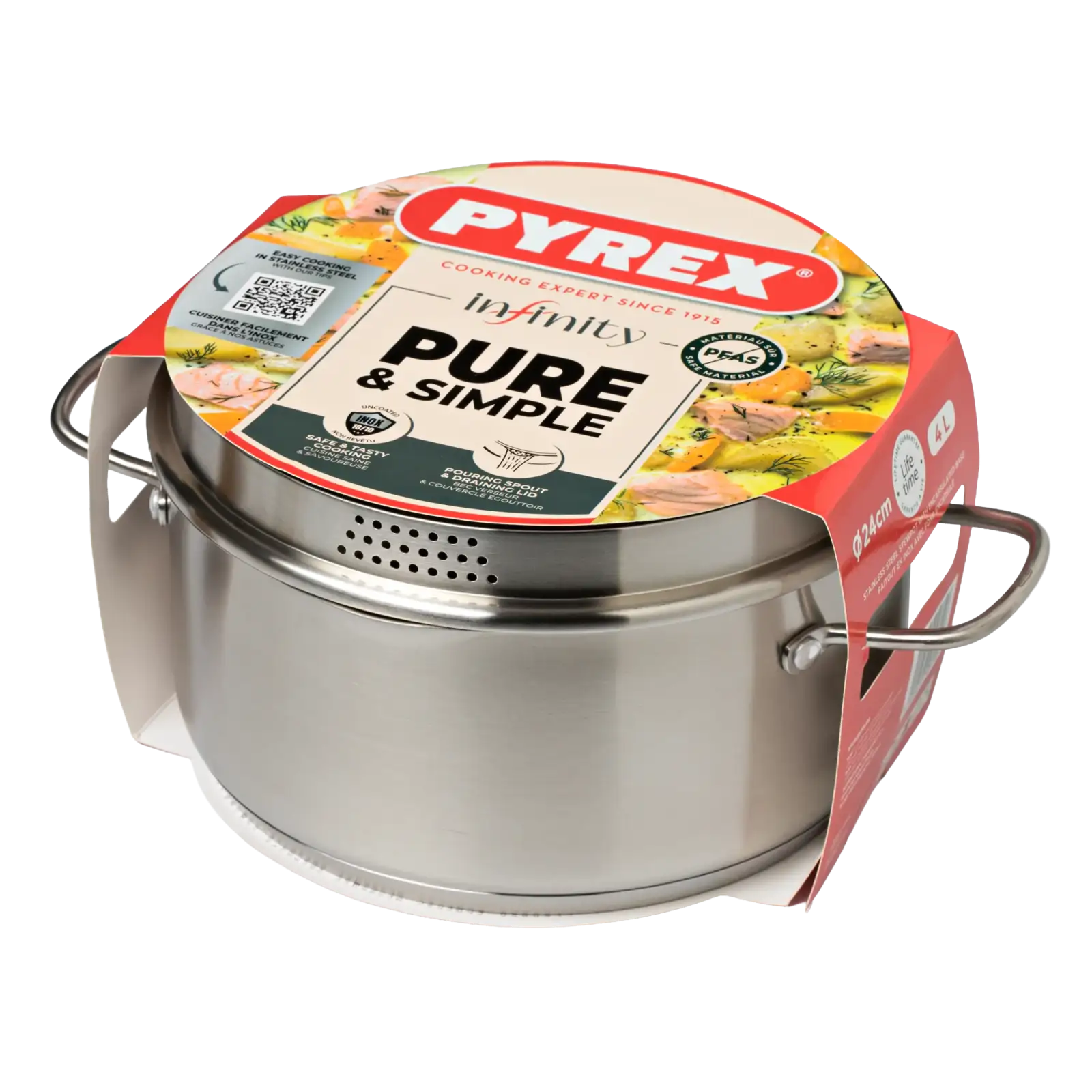 Кастрюля Pyrex Infinity, (4 л) 24 см UA