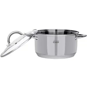 Каструля BRAVO CHEF 20 см (3.6 л) з кришкою нерж. (BC-2001-20P) UA
