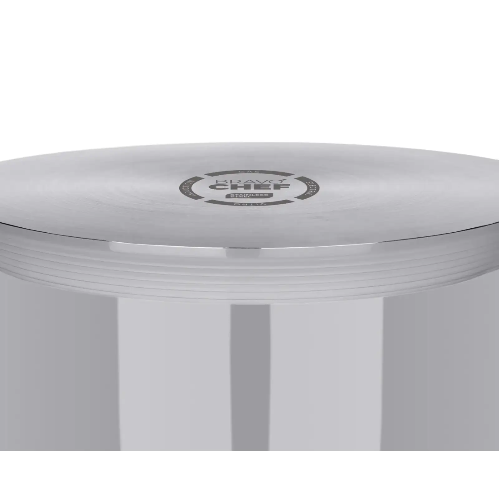 Каструля BRAVO CHEF 20 см (3.6 л) з кришкою нерж. (BC-2001-20P) UA