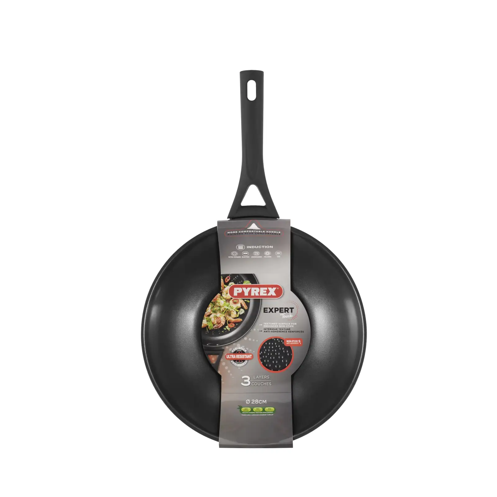Сковорода WOK PYREX EXPERT Touch 28 см UA