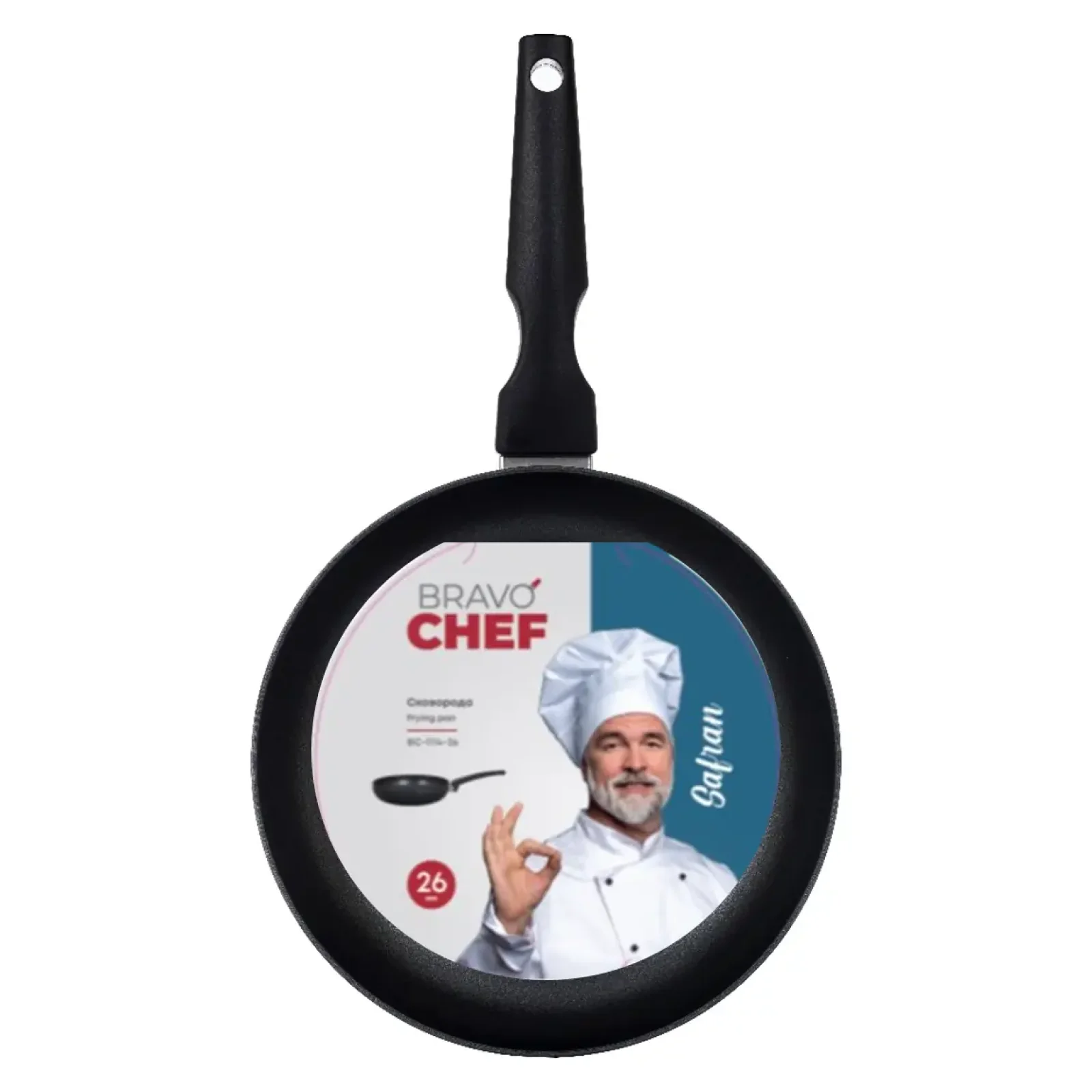 Сковорода BRAVO CHEF Safran 26 см б/кришки UA