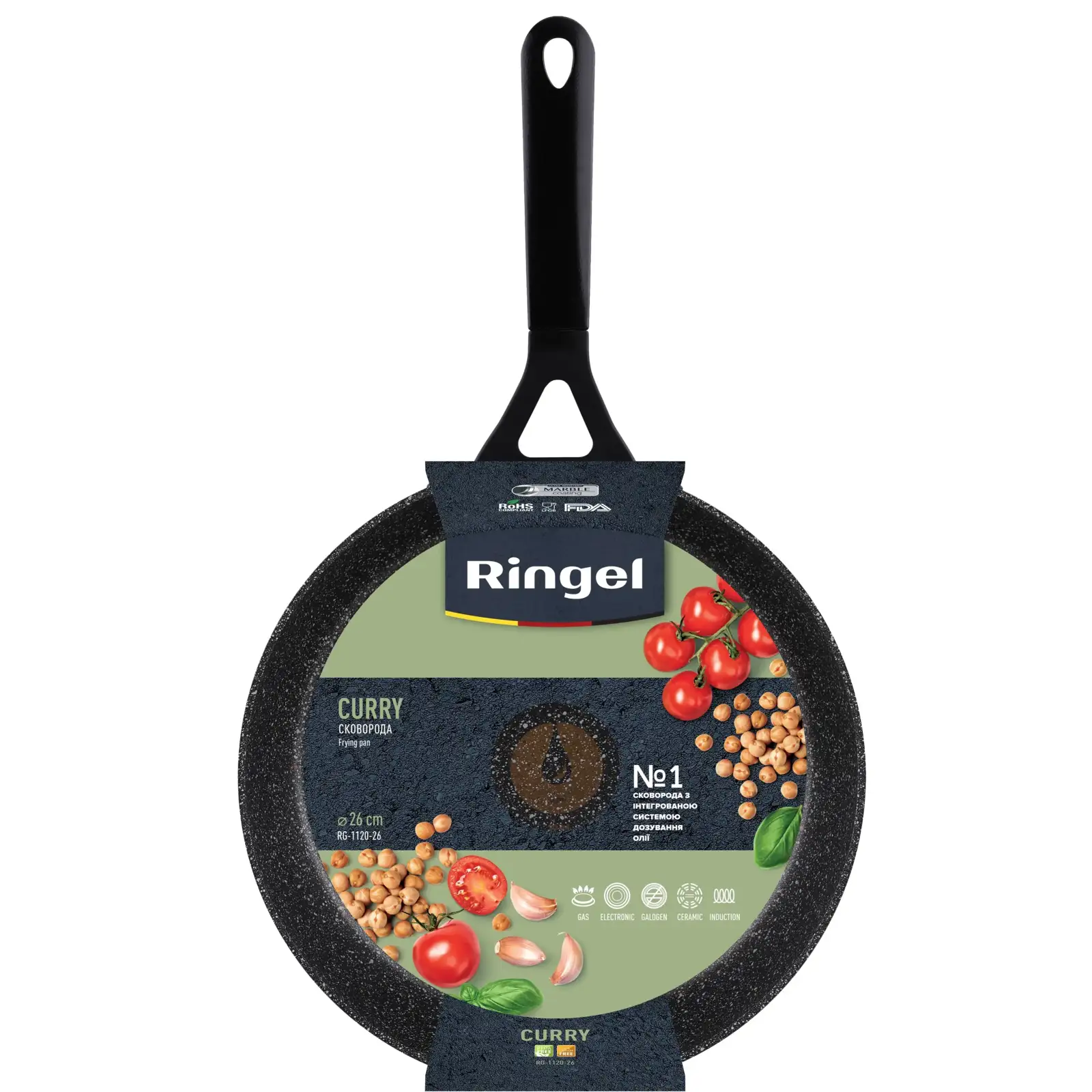 Сковорода RINGEL Curry 26 см UA