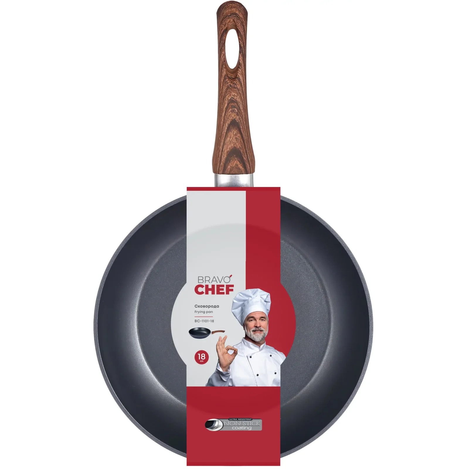 Сковорода Bravo Chef классическая 18 см UA