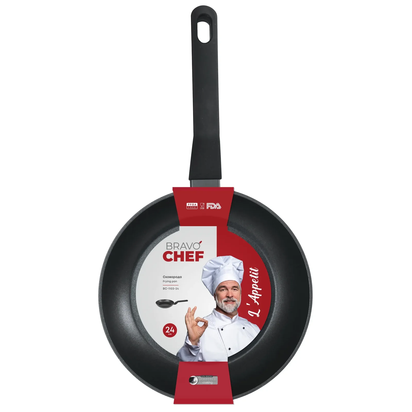 Сковорода Bravo Chef L'Appetit, 24 см UA