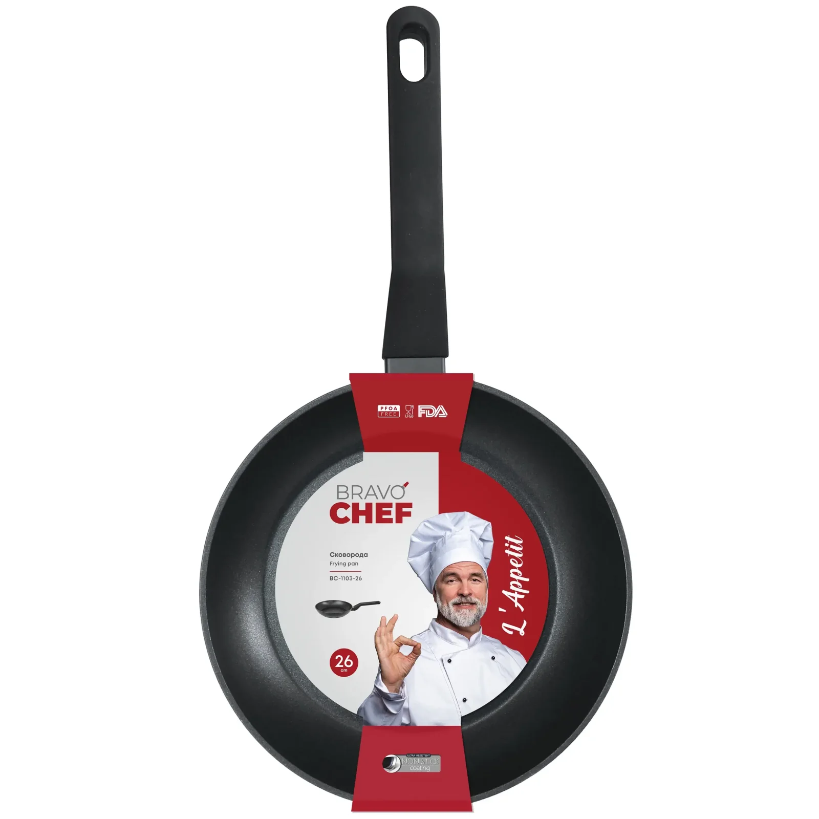 Сковорода Bravo Chef L'Appetit, 26 см UA