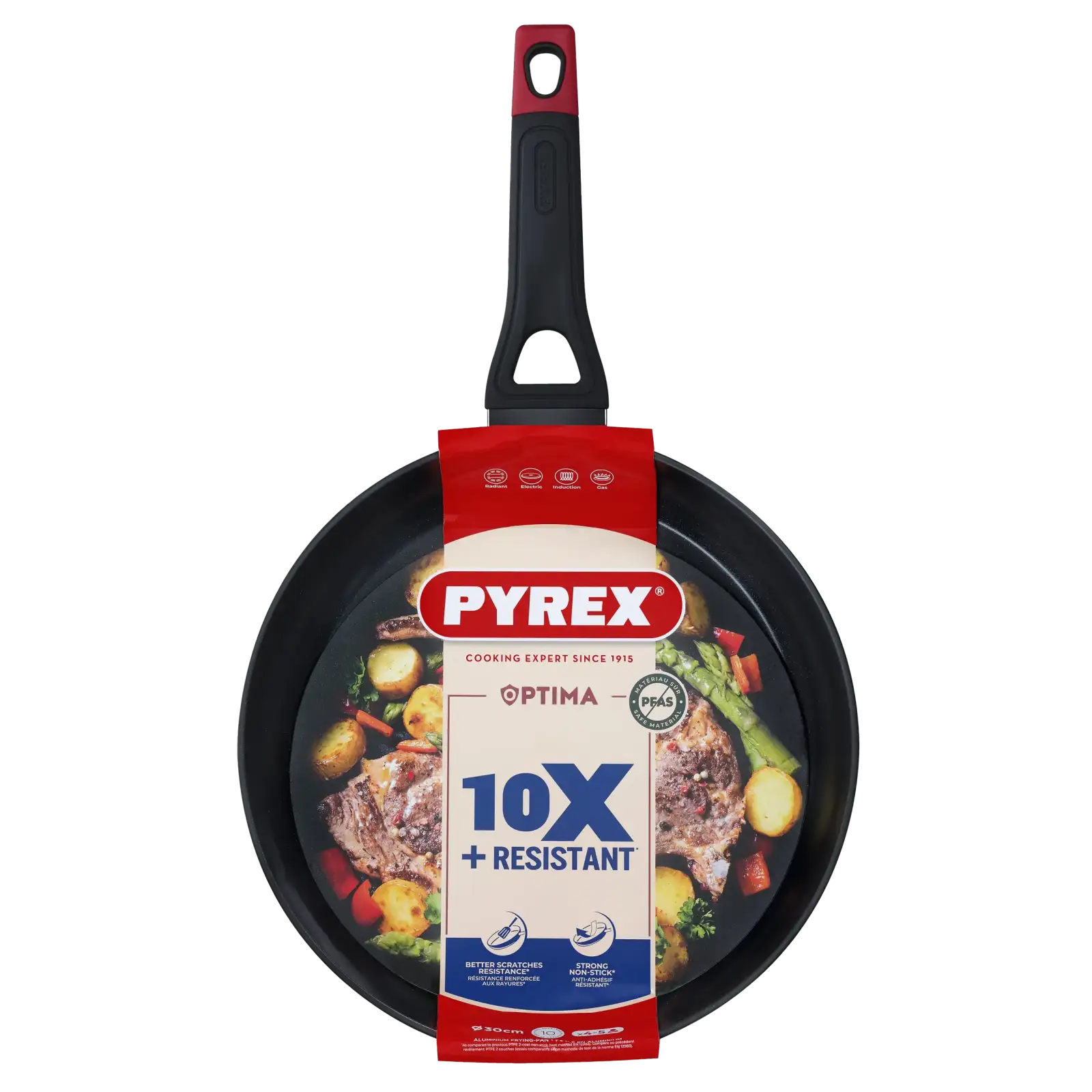Сковорода Pyrex Optima 30 см, класична UA