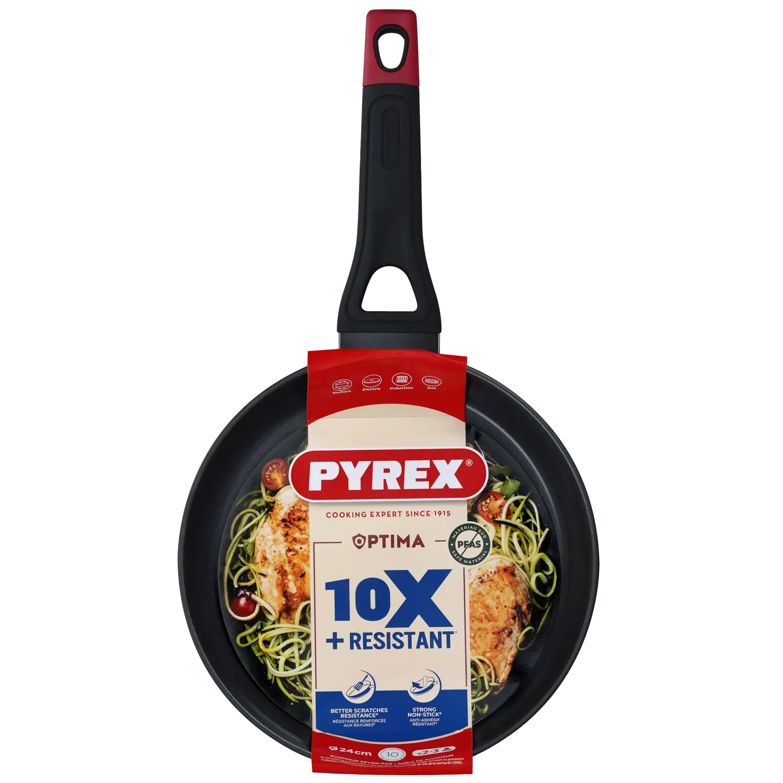 Сковорода Pyrex Optima 24 см, класична UA