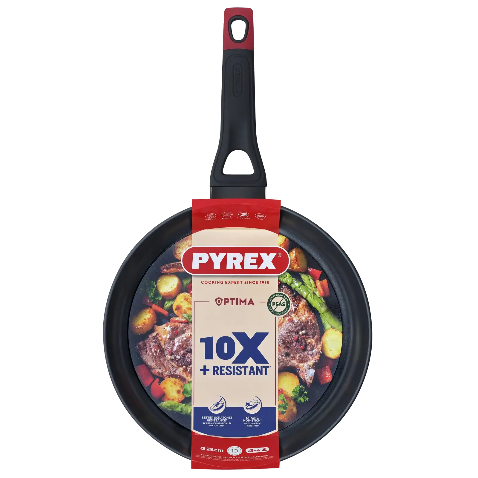 Сковорода Pyrex Optima 28 см, класична UA