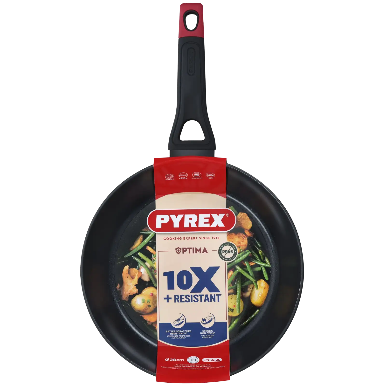 Сковорода Pyrex Optima 28 см, глибока UA