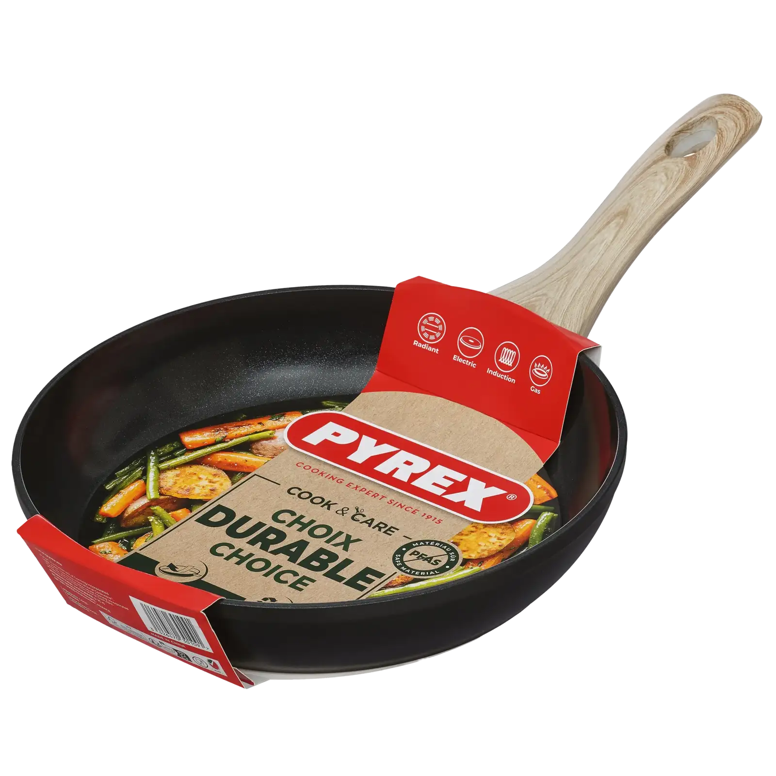 Сковорода Pyrex Cook&Care 22 см, класична UA