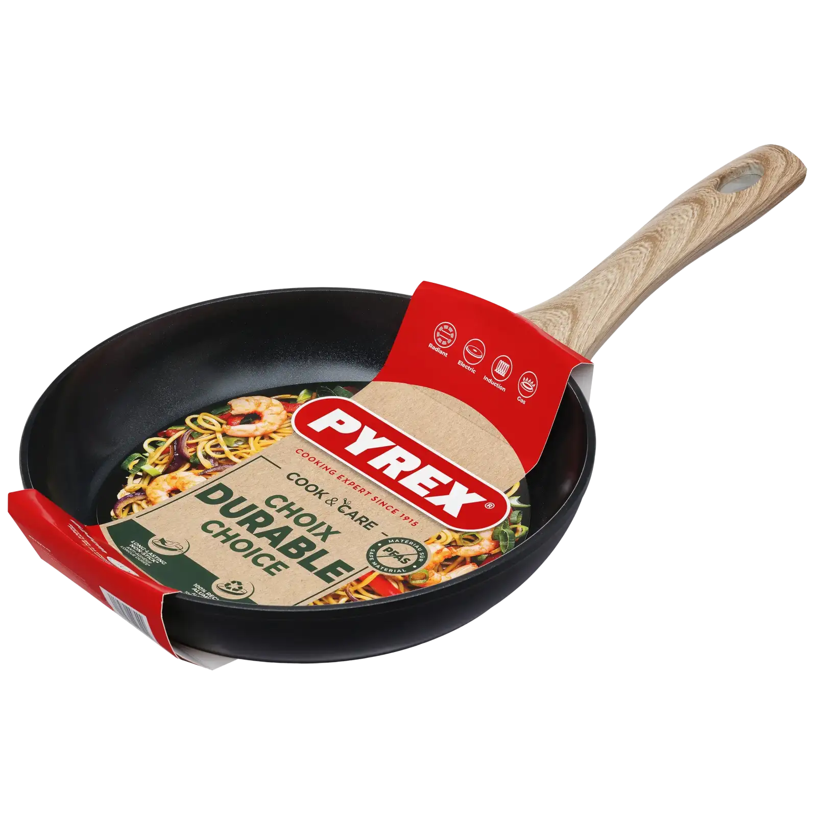 Сковорода Pyrex Cook&Care 24 см, класична UA