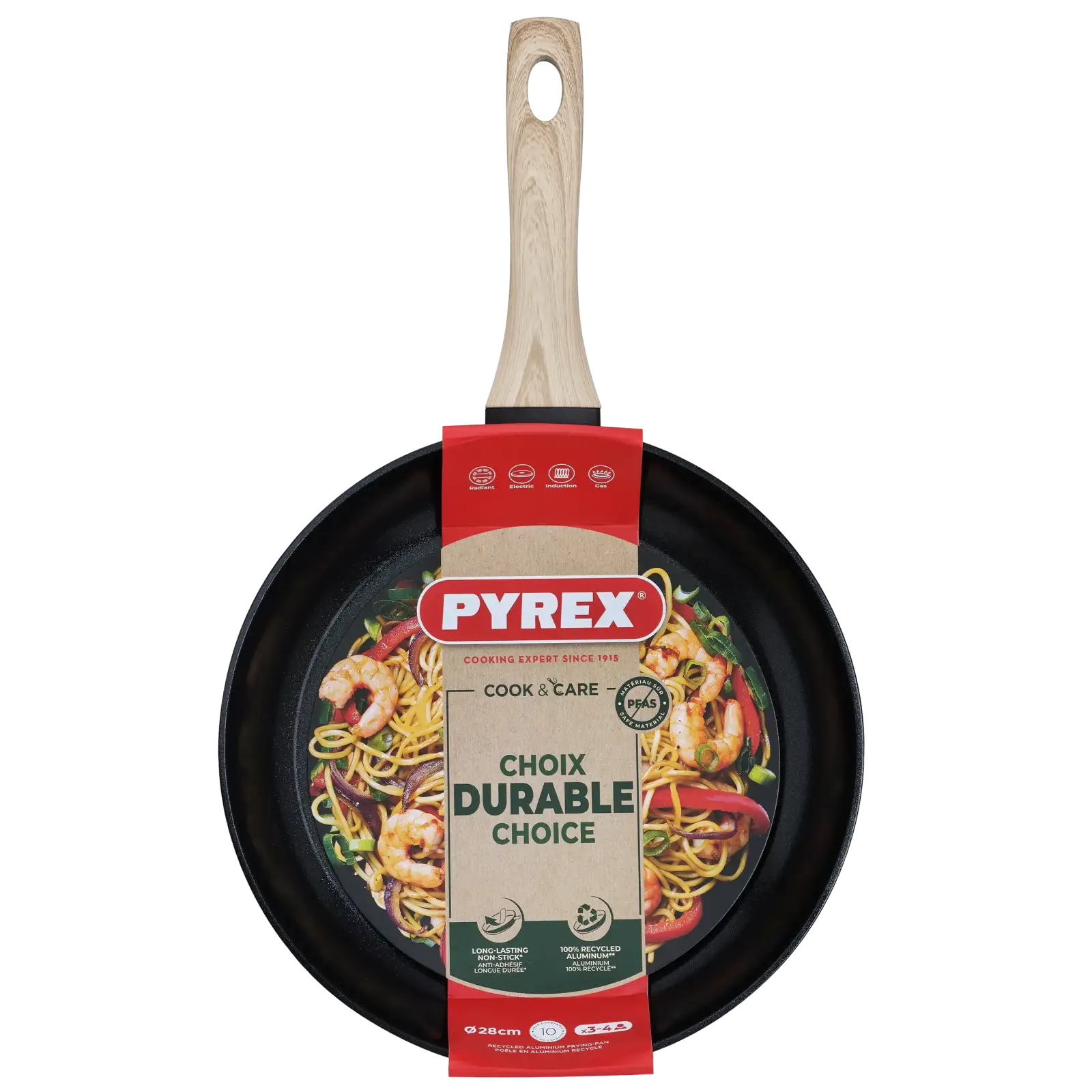 Сковорода Pyrex Cook&Care 28 см, класична UA