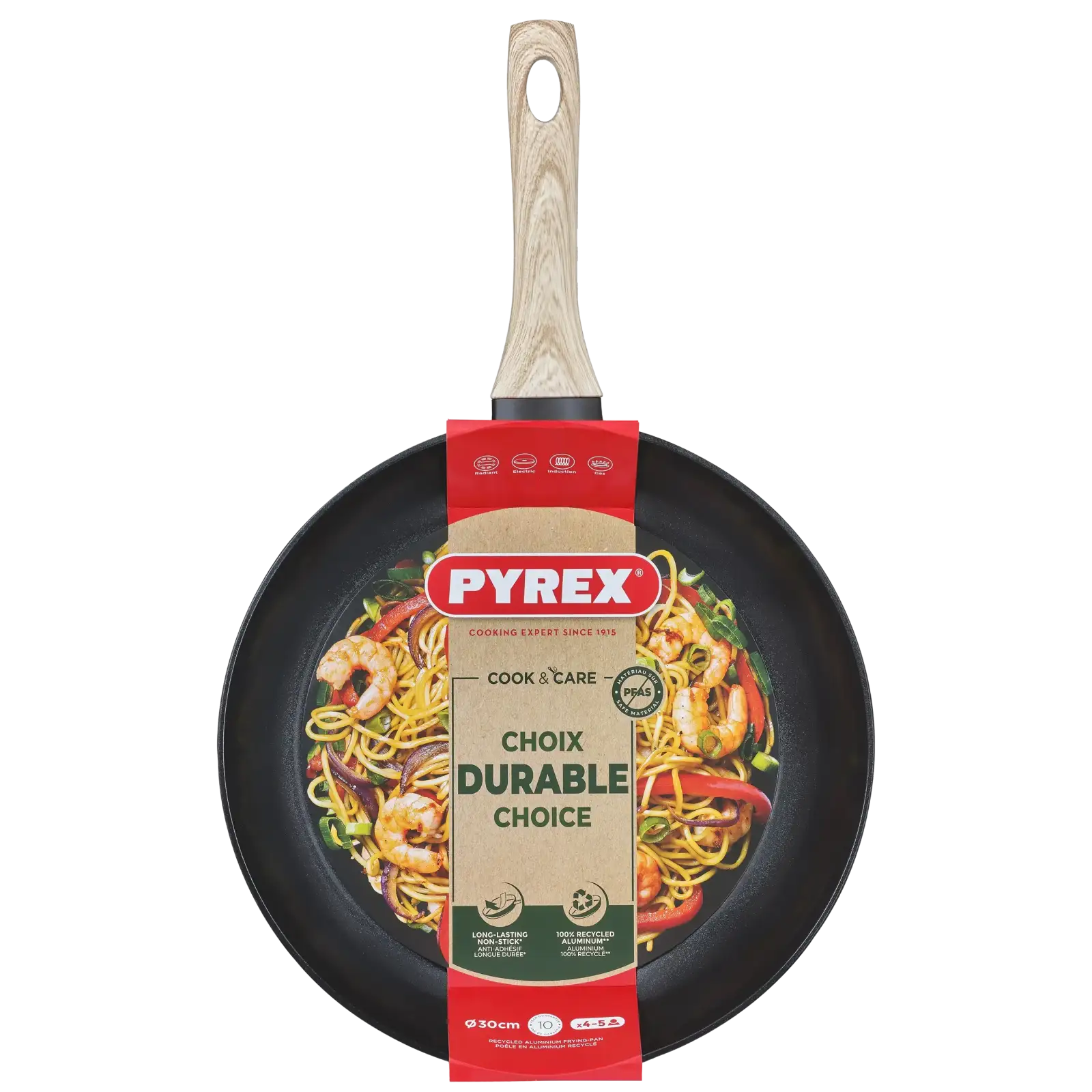 Сковорода Pyrex Cook&Care 30 см, классическая UA