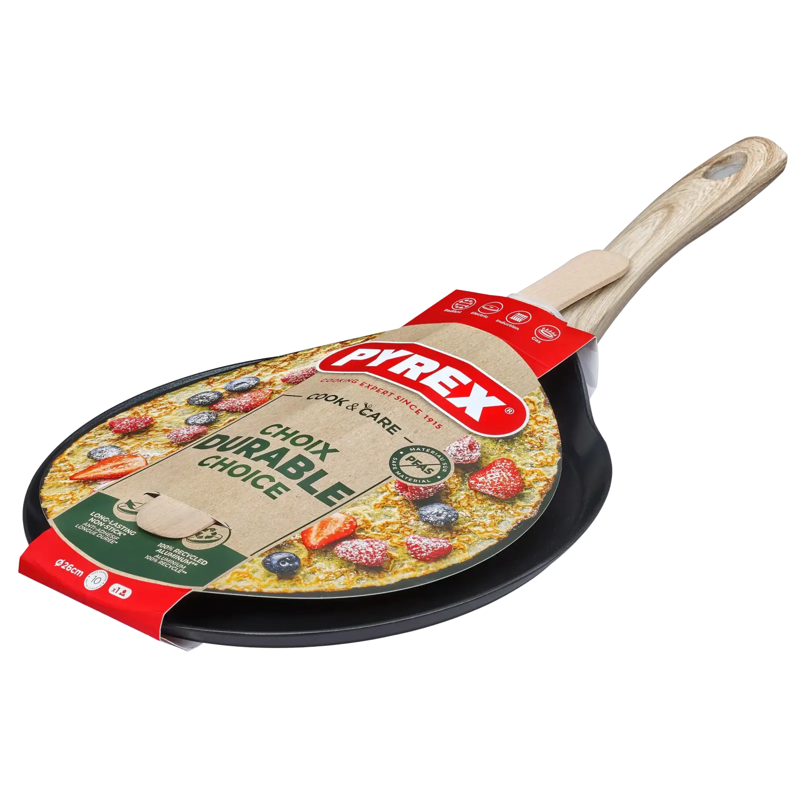 Сковорода Pyrex Cook&Care 26 см, для млинців UA