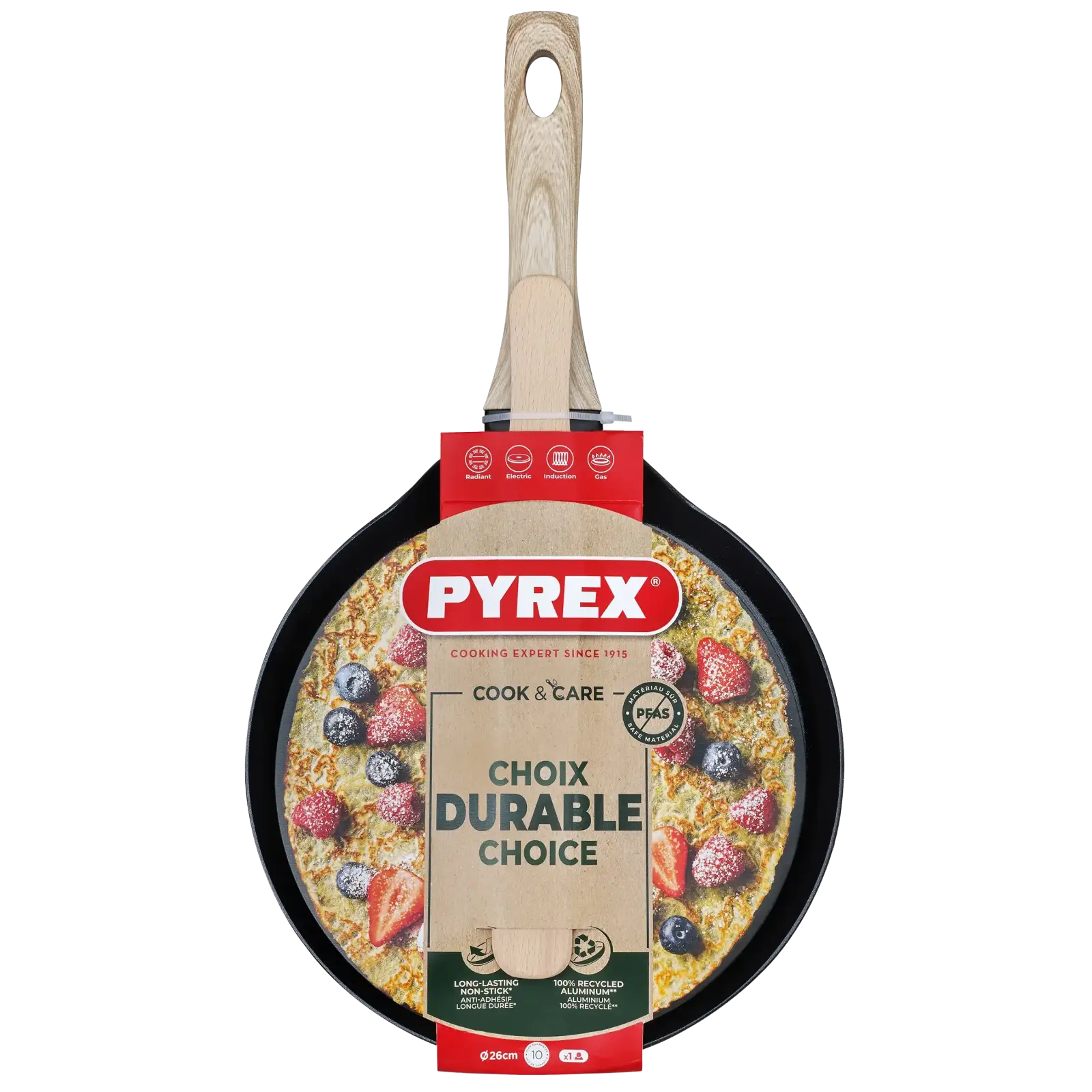 Сковорода Pyrex Cook&Care 26 см, для млинців UA