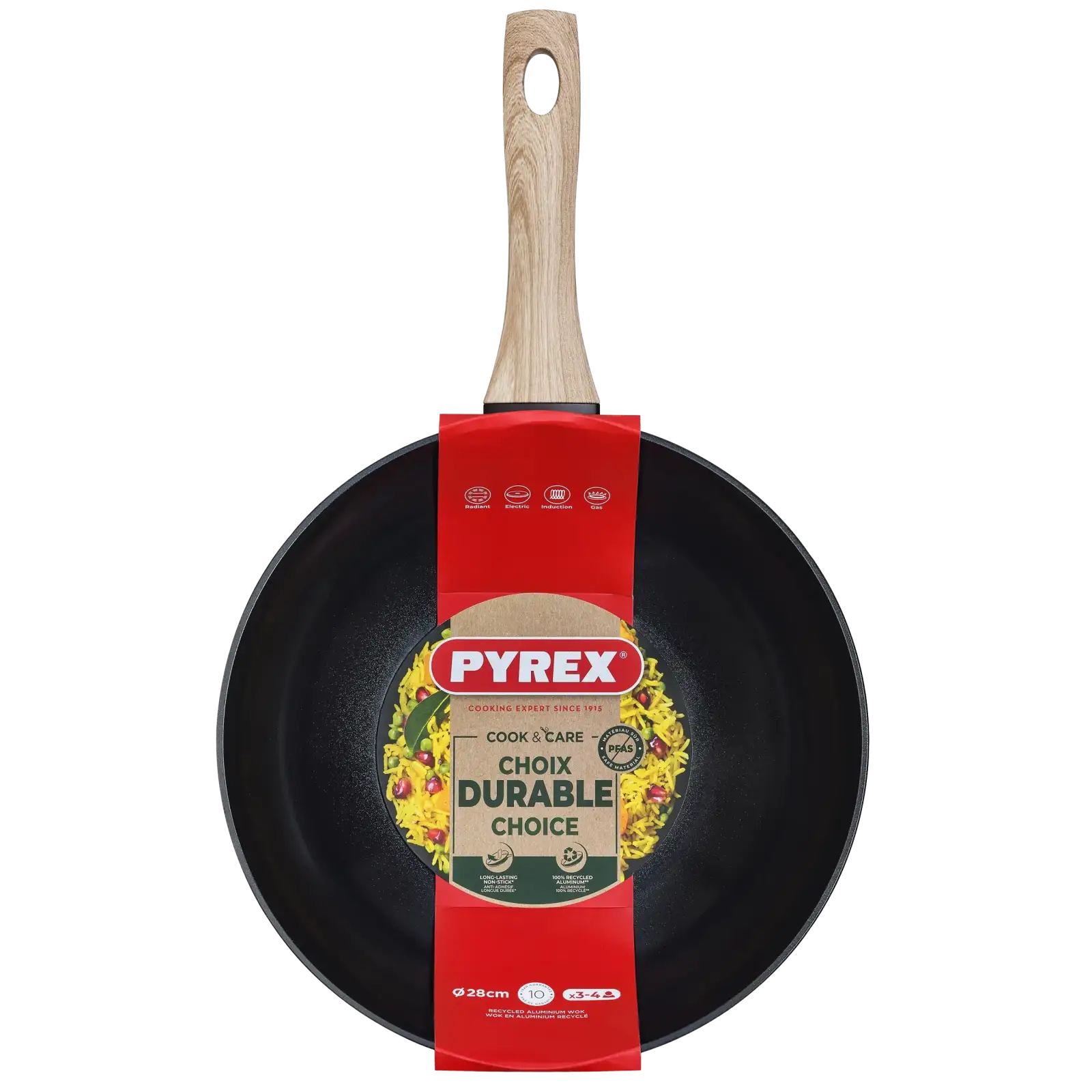 Сковорода Pyrex Cook&Care 28 см, WOK UA