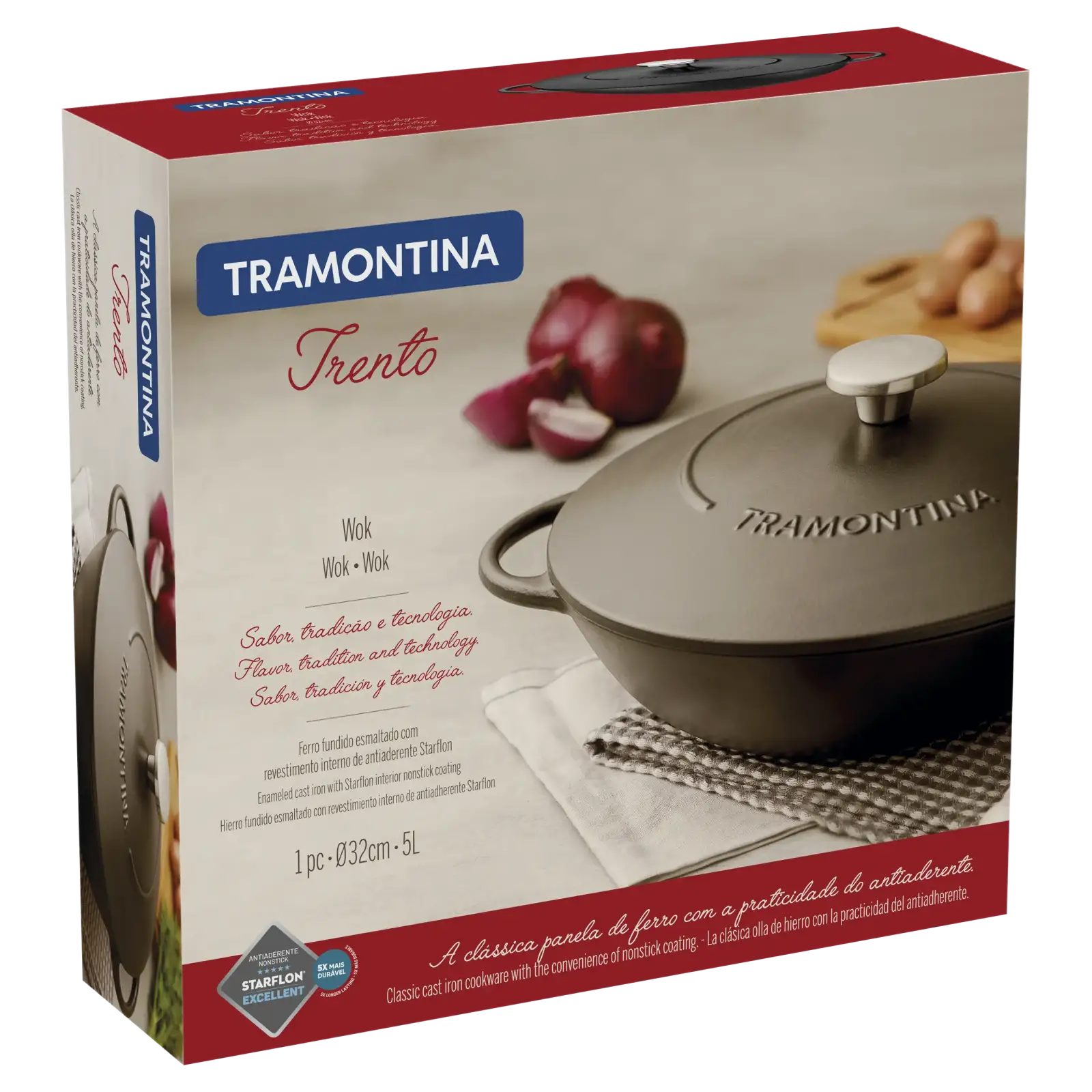 Сковорода WOK Tramontina Trento 32 см UA