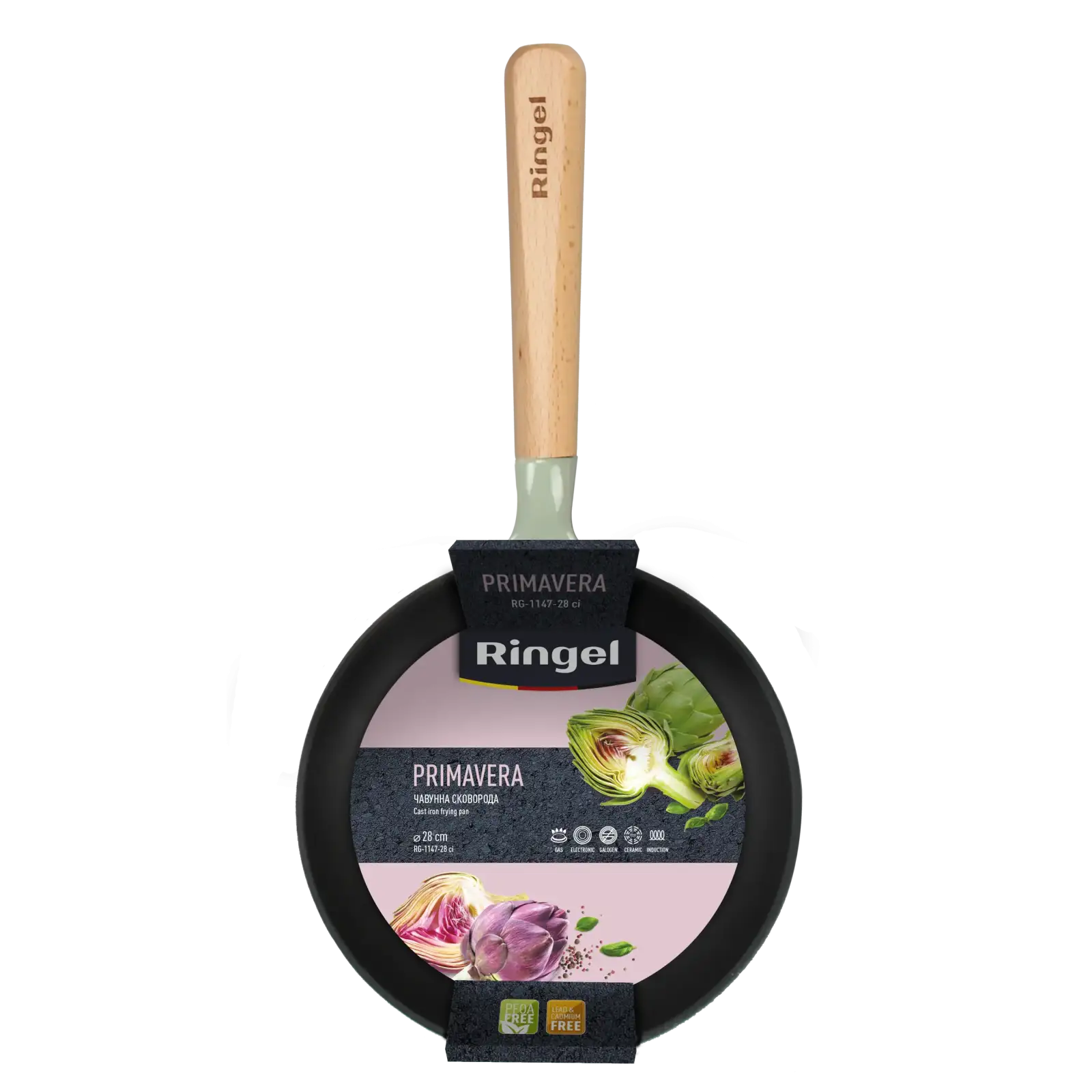 Сковорода чавунна Ringel Primavera 28 см UA