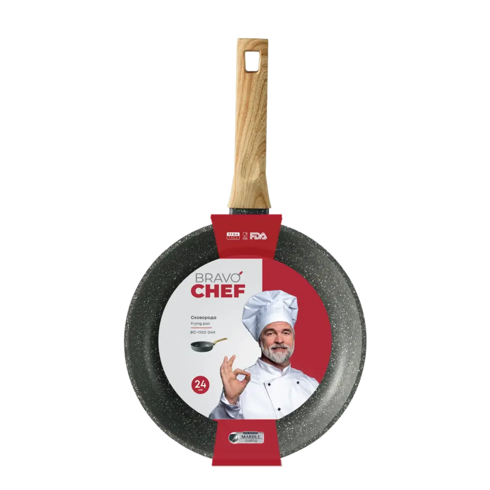 Сковорода Bravo Chef глибока 24 см UA