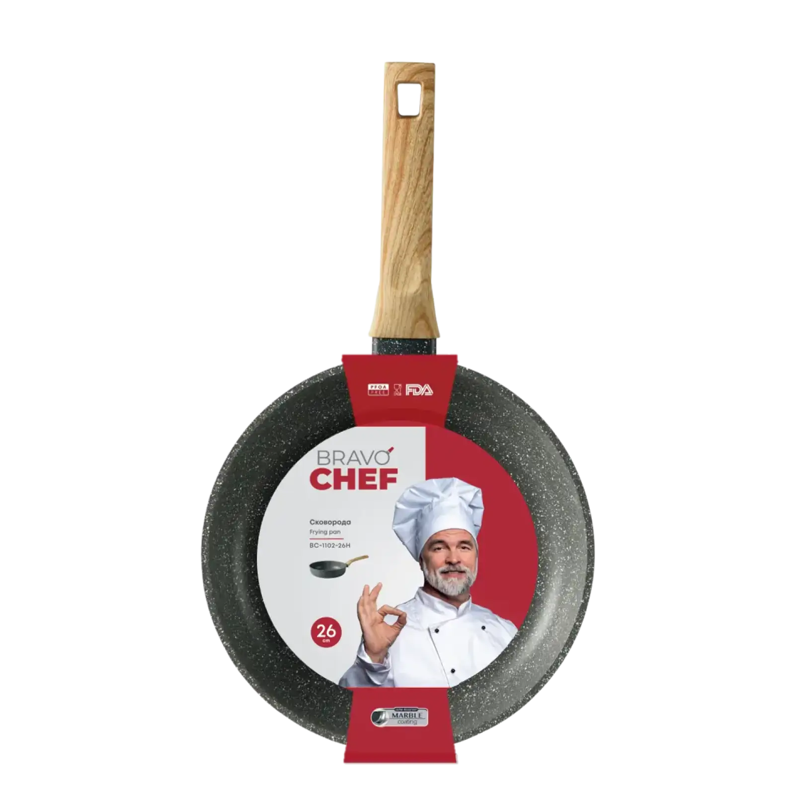 Сковорода Bravo Chef глибока 26 см UA