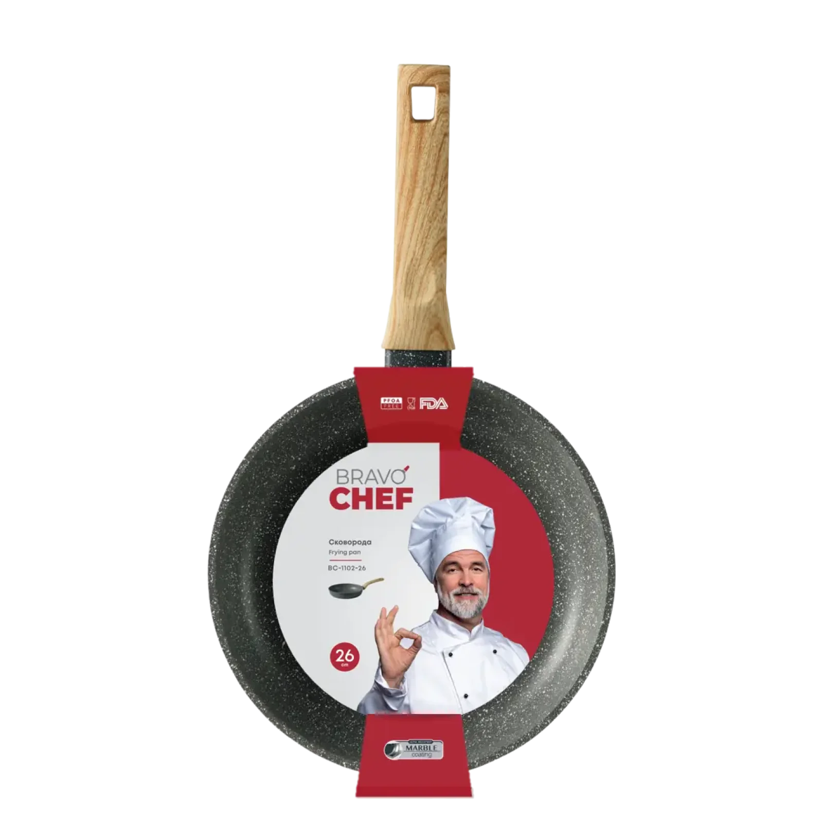 Сковорода Bravo Chef классическая 26 см UA