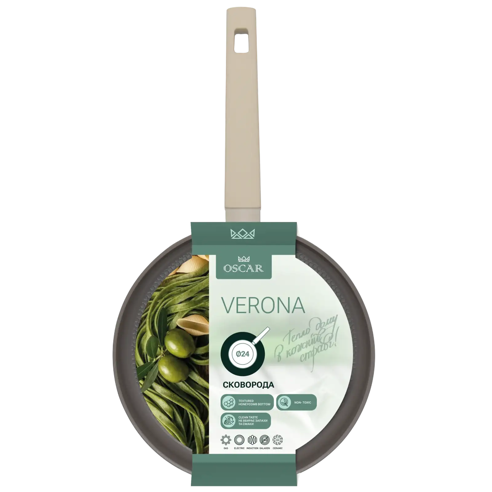 Сковорода Oscar Verona, 24 см new UA