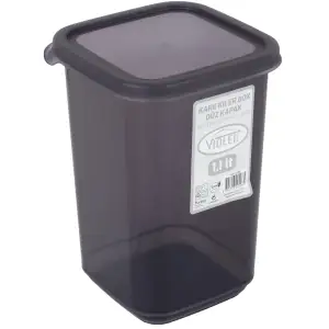 Контейнер для сипучих Violet House 0298 Transparent Black 1.1 л UA