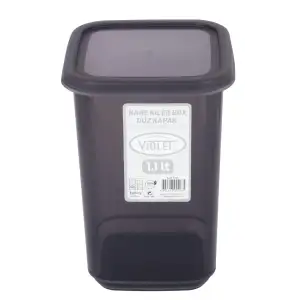 Контейнер для сыпучих Violet House 0298 Transparent Black 1.1 л UA
