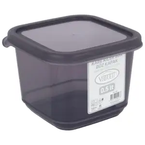 Контейнер для сипучих Violet House 0297 Transparent Black 0.5 л UA