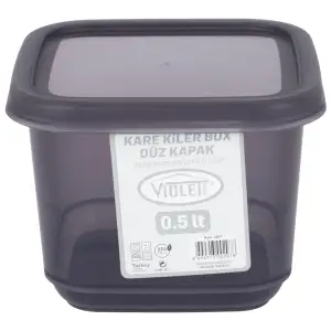 Контейнер для сыпучих Violet House 0297 Transparent Black 0.5 л UA