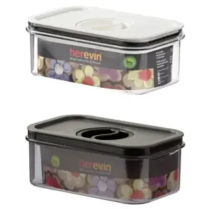 Контейнер HEREVIN Canister-Vacuum Lid-White-Black 0.6 л (161174-000) UA