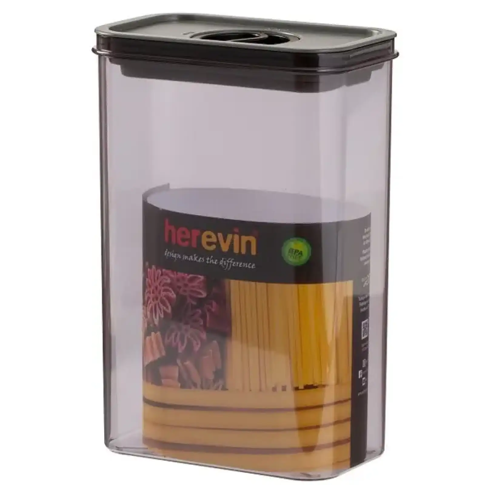Контейнер HEREVIN Canister-Vacuum Lid-White-Black 2.5 л (161189-000) UA