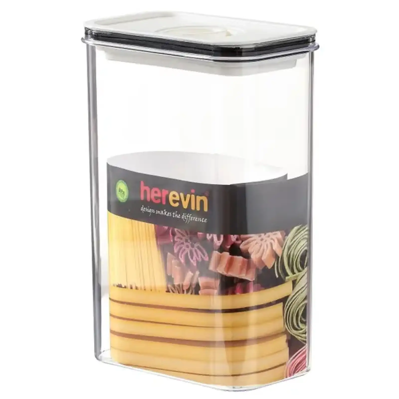 Контейнер HEREVIN Canister-Vacuum Lid-White-Black 2.5 л (161189-000) UA