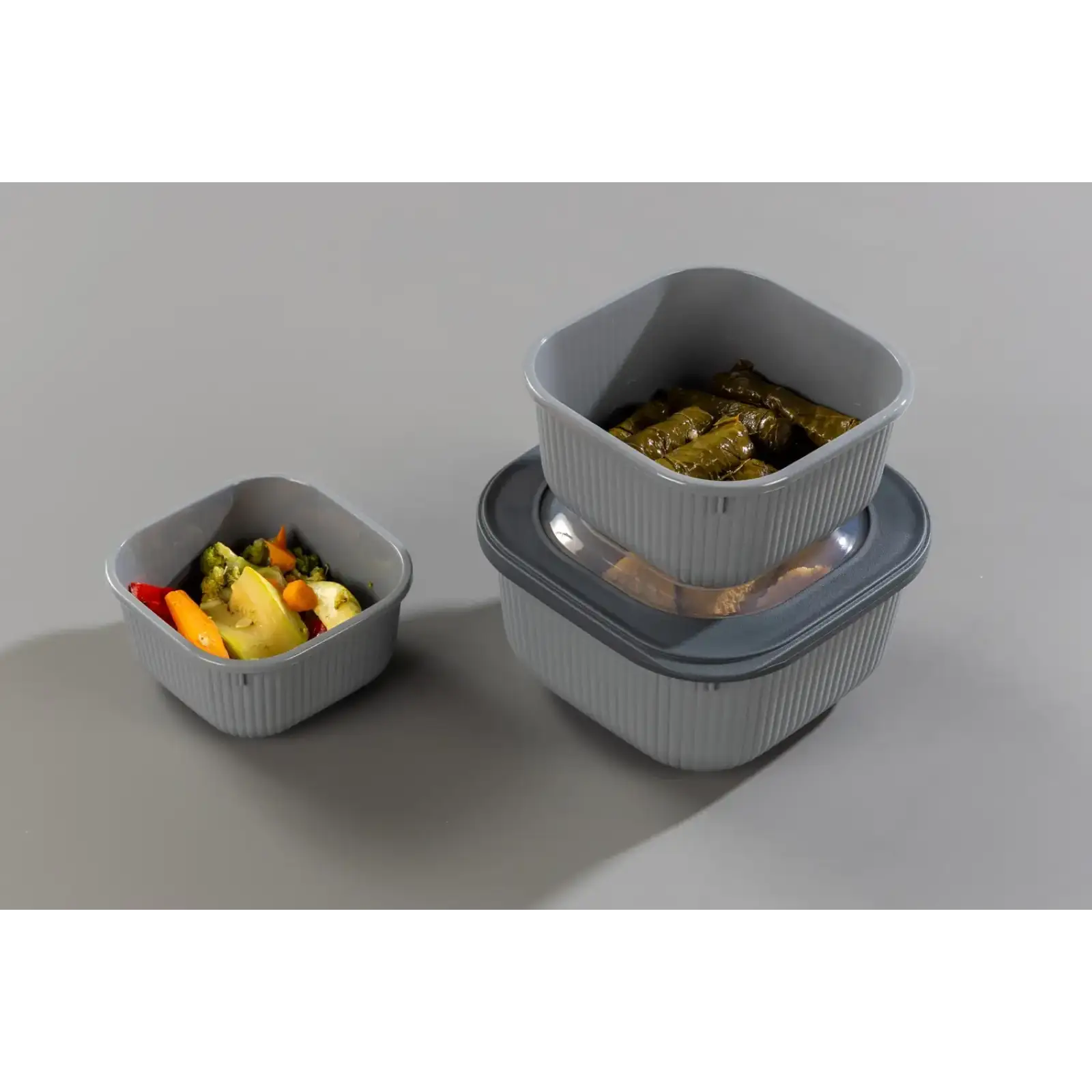 Контейнер Idea Home 00681 Line Box Gray 0.6 л (00681 Gray) UA