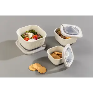 Набір контейнерів Idea Home 00685 Line Box Bej 0.6/1.1/1.8 (00685 Bej) UA