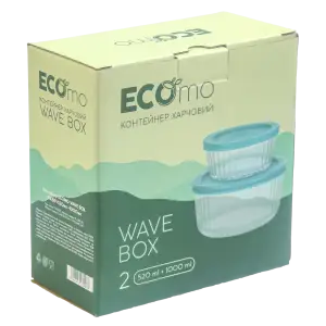 Набір контейнерів ECOmo Wave Box 520 мл, 1000 мл UA